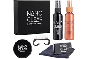 NANO CLEAR MAKES YOU SHINE Nano Clear Watch Cleaner & Scratch Remover 2.1. Watch Cleaner Solution, 2 Oz. Watch Renewal. Watch Polish, Microfiber Cloth, Matte Sponge, Cleaning Brush – Watch Cleaning Kit & Repair Kit Accessories