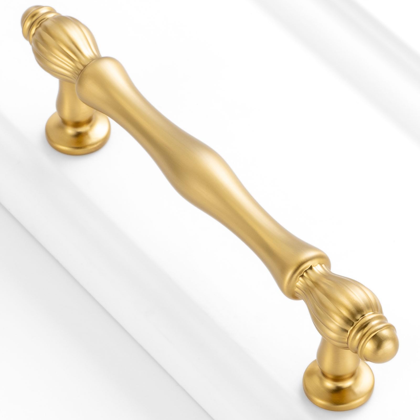 Photo 1 of BEROSSA 10 Pack 3-3/4 Inch Brushed Gold Kitchen Cabinet Handles Gold Cabinet Pulls Gold Hardware for Cabinets 2510 Drawer Dresser Cupboard Bedroom Bathroom