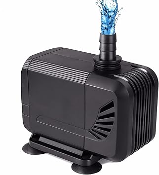 Amazon 超静音水中ポンプ 4つの強力な吸引カップシーウォーターポンプ 最大揚程1 5m 電源コード 水槽 池 水族館 彫像 水耕栽培のための1500 L H 15w 50 60hz 噴水ポンプ Black Hy 304 Homeself ウォーターポンプ 通販
