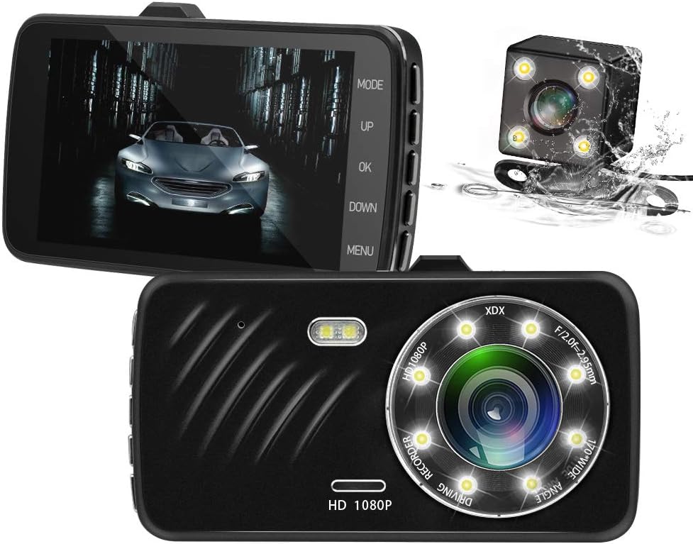 Dash Cam Front and Rear Full HD 1080P Dashboard Camera Amazon.co.uk
