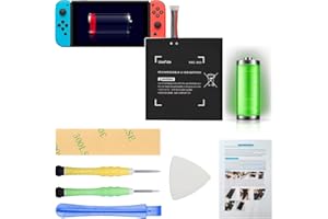 UooFide HAC-003 Battery Compatible with Nintendo Switch 2017 Game Console Handhold HAC-001 HAC-003 Internal HAC-A-BPHAT-CO Replacement with Professional Repair Tools Kit