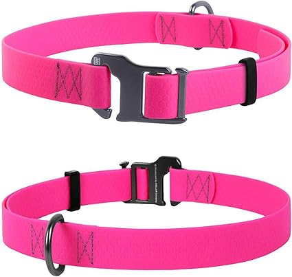 Pink waterproof dog collar Clearance