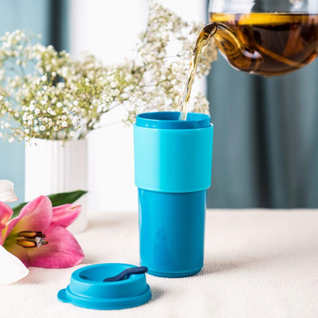 Tupperware Plastic Cup - 1 Piece, Blue, 490ml