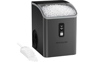 Frigidaire Countertop Crunchy Chewable Nugget Ice Maker, 33lbs per Day, Gunmetal