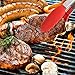K-Chef: Set of 2-( 9 & 12 Inch) Heavy Duty, Heat Resistant, Non-stick, Built-in Stand, Easy Lock Stainless Steel Silicone Kitchen Tongs for Serving Salad, Barbeque, Cooking, Grilling Turner-(Red)