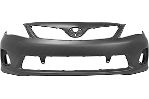 MBI AUTO - Primered, Front Bumper Cover Fascia for 2011 2012 2013 Toyota Corolla Sedan 11 12 13, TO1000372