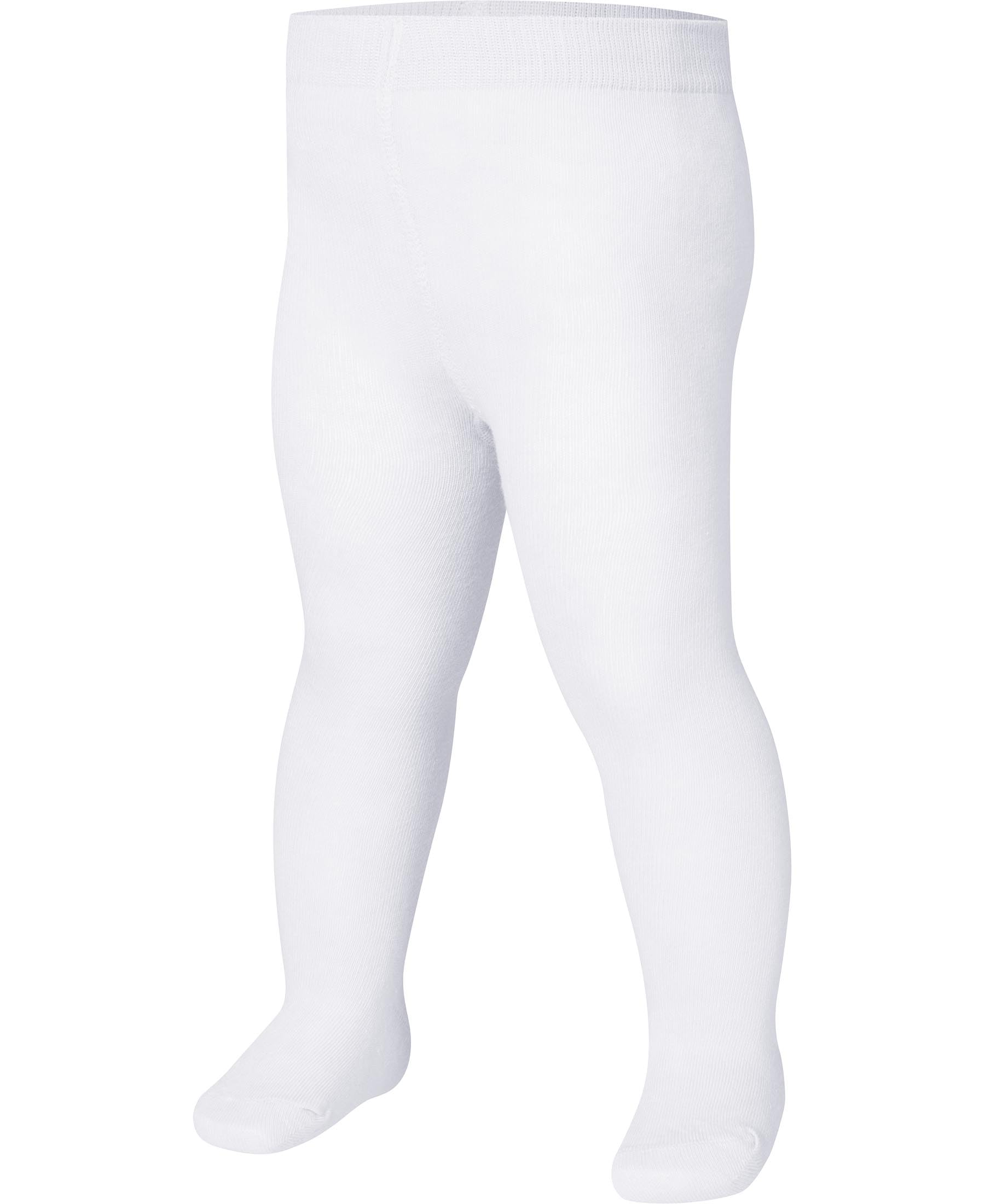 Playshoes Girl's Uni Tights, White, 3-6 months