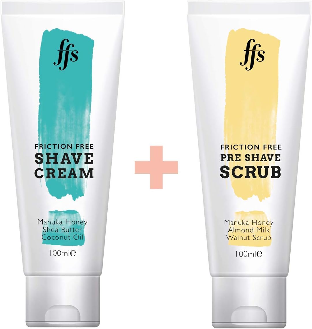 Friction Free Shaving Duo Pre Shave Scrub & Shave Cream Amazon.co.uk