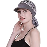 Newsboy Cap for Women Chemo Headwear with Scarfs Hair Loss Available All Year
