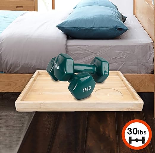 Deculo Bedside Shelf Attachable Removable Bamboo Bedside Organizer Laptop Tray Table Adjustable Bunk Bed Nightstands For Kids Rom Doom Room Plus Amazon Ca Home Kitchen