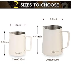 Milk Frothing Pitcher, 600ml/20oz Steaming Pitchers