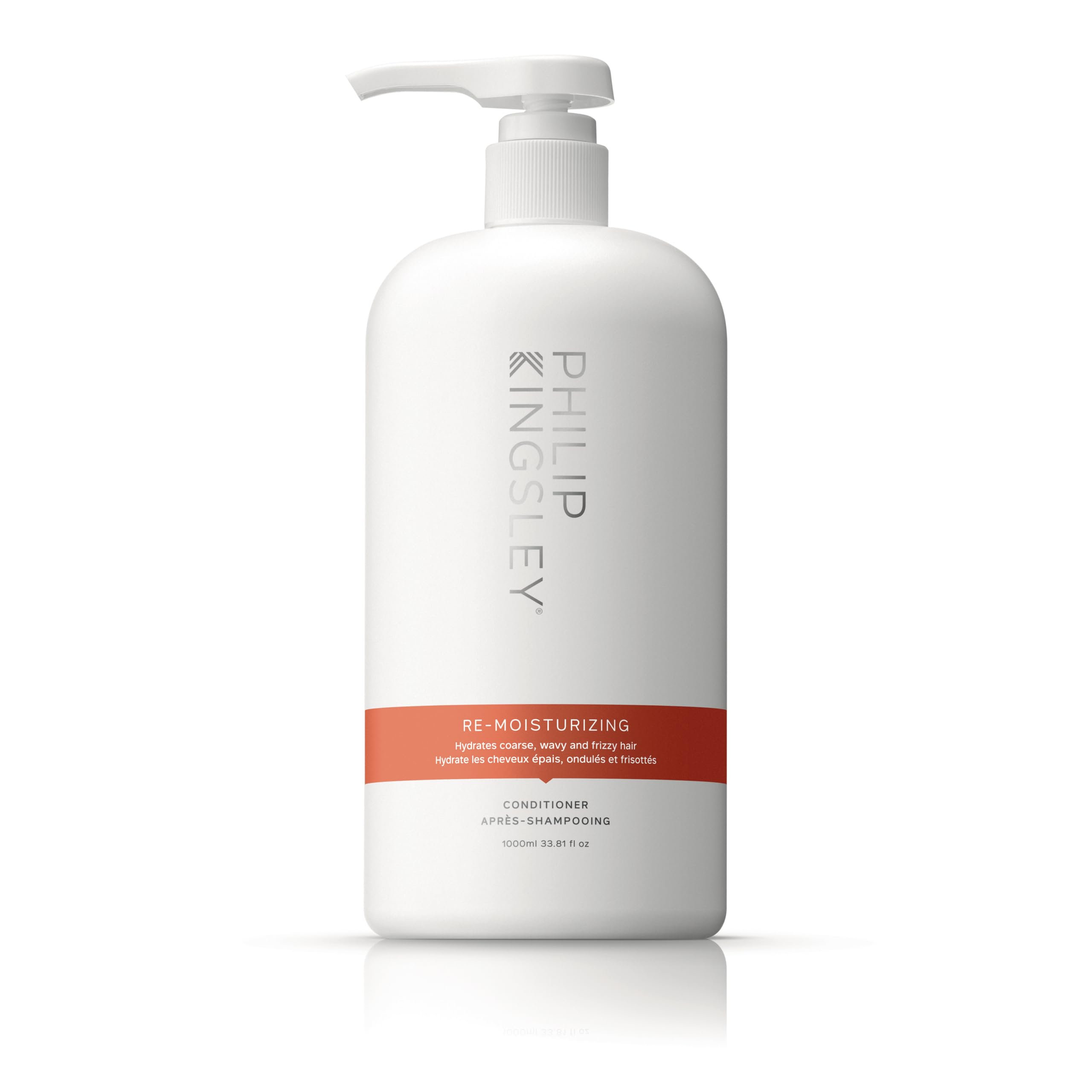 Philip Kingsley | Re-Moisturizing Conditioner | Hydrating and Nourishing for Curly, Wavy, Coarse, Frizzy Dry Hair | Hydrates, Tames, and Smooths | 1000ml