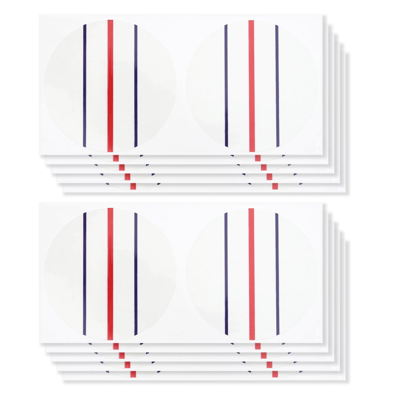 Create idea 10 Sheet (20 Circle Stickers) Golf Alignment Stickers Circle Diameter 37mm Triple Track Two Ball Putter Golf Stickers for Golf Enthusiasts