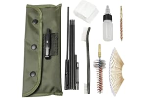 BigTron Nylon Rod Cleaner Brush Gun Accessories Clean Tools Portable 22 22LR. 223 and 556 Cleaning Rifle Gun Cleaning Kit Set