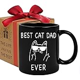 ZWV Best Cat Dad Ever Mug, Best Cat Dad Ever Cute Father's Day Gift Dad Cup -zmug120