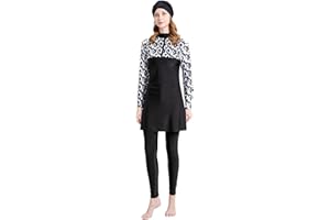 Muslim Swimsuits for Women Full Coverage Modest Islamic Burkinis Beachwear Hijab Long Sleeve Swimsuit Bathing Suit