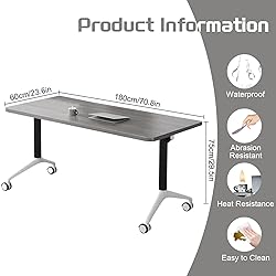 SOIUDNEB Conference Table,Wooden Folding Conference
