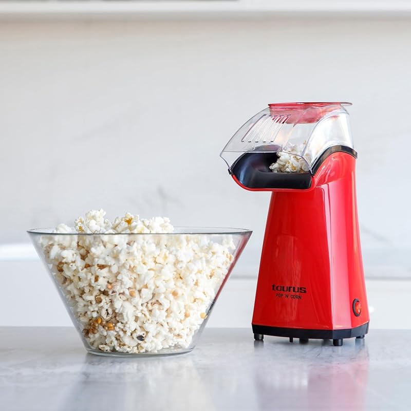 - Machine à pop-corn Pop'N'Cor, 1100W, Sans huile, Air chaud, 3 min