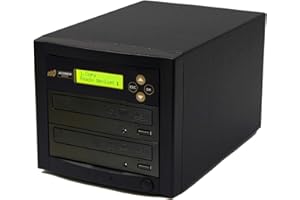 Acumen Disc 1 to 1 DVD CD Duplicator - Premier Discs Copier Tower Machine with 24x Writers Burners Drives (Standalone Audio V