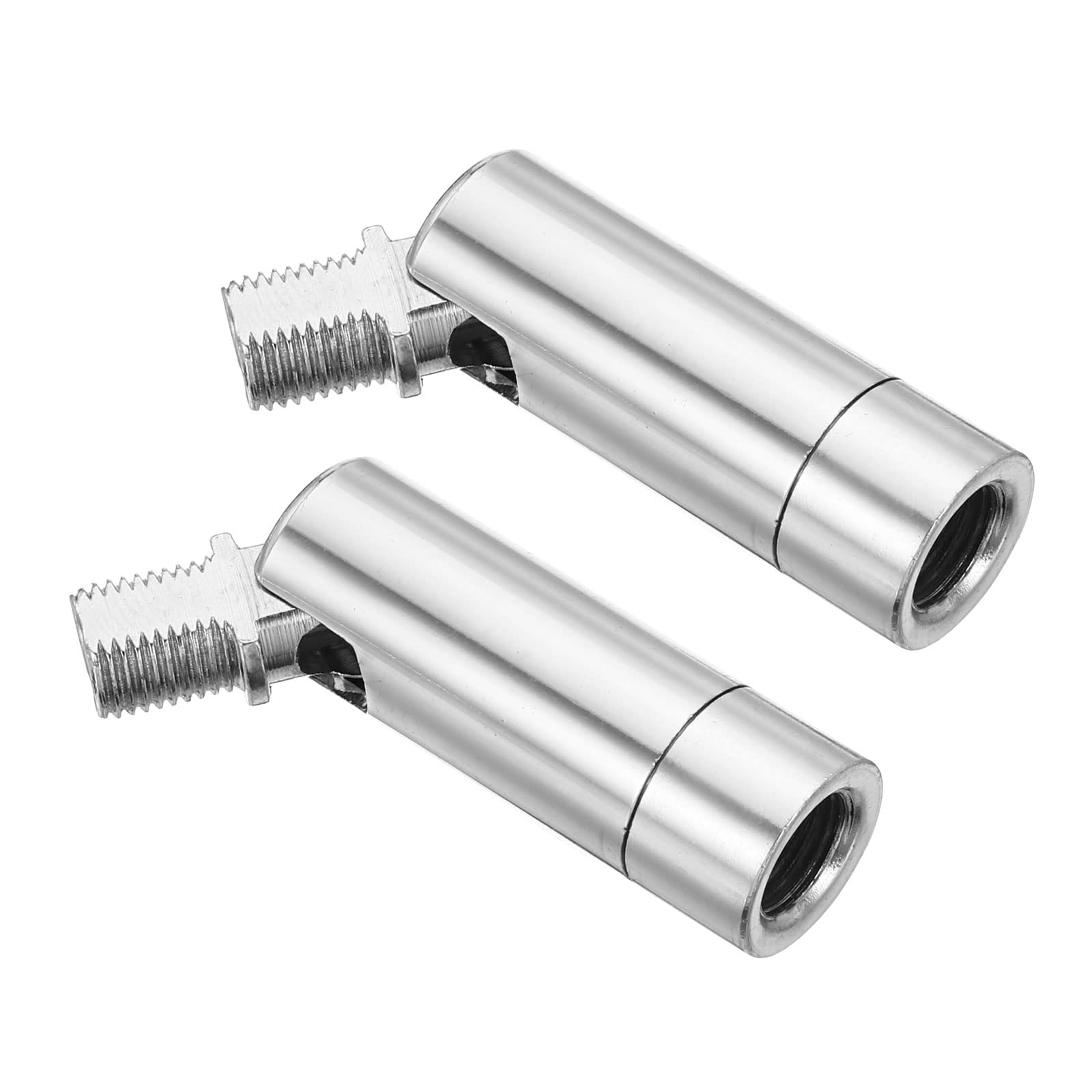 PATIKIL Sloped Ceiling Light Adapter, 2 Pack 90/350 Degree M10 Thread Chandeliers Ceiling Pendant Lighting Adapter for Angle or Irregular Ceiling, Chrome