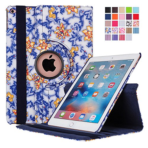 Ipad air 2 case, aismei rotating stand smart case cover…