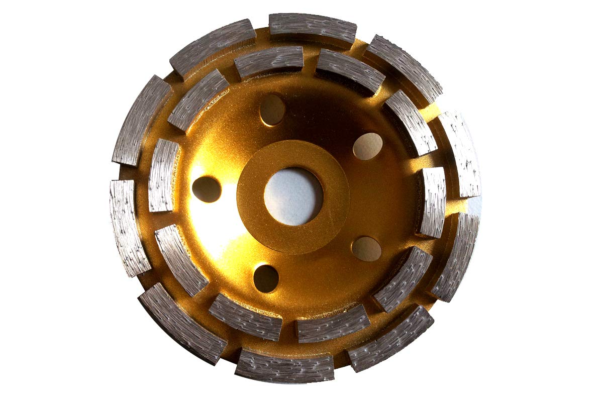 Diamond grinding disc, grinding discs, diameter 115 - 230 mm, 22.23 mm, hole cup with double tooth (double tooth diameter 115 mm)