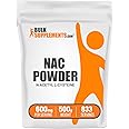 BulkSupplements.com NAC Powder - N-Acetyl Cysteine 600mg, NAC Supplement - Antioxidant Support, Gluten Free - 600mg per Serving, 833 Servings, 500g 1.1 lbs (Pack of 1)