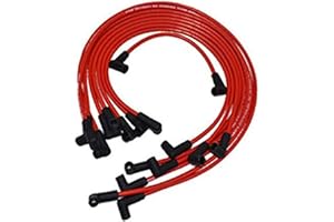 A-Team Performance Silicone Spark Plug Wire Kit - 8mm Red - Heat-Resistant Jacket & Ignition Wire Set - Compatible with Chevy, Chevrolet & GMC Vehicles