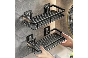 1pc Large Capacity Wall-mounted Storage Rackwithout Drilling, Suitable for Bathroom and Kitchen, SaveSpace, Easy to Install S