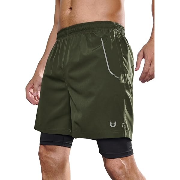 Mens Shorts With Liner FUNARTY Men's In Running Shorts