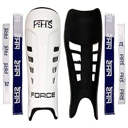 Field Hockey Shin Guards FORCE Color White Medium
