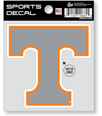 NCAA Tennessee Volunteers 4x4 Decal – Official Team Logo Vinyl Sticker For Cars, Laptops, Windows & More