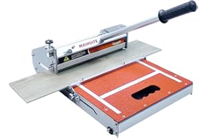 MAIHUITE 10mm Thick Floor Cutter - 13" Pro Vinyl Floor Cutter for LVP, LVT, WPC, SPC, PVC, VCT, Rigid Core Vinyl Flooring - Honing Stone Included - Manual Operation, No Electricity, No Noise