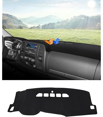 INFINAUTO Dash Cover, Center Console Non-Slip Dashboard Carpet Mat For Dodge Grand Caravan 2011-2020 Polyester Black,1Pc, Dash Covers & Pads - Canada - View #2