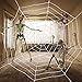 AmyHomie Giant Spider,Halloween Spiders Web,Best Halloween Decorations,Christmas Decor (1, White)