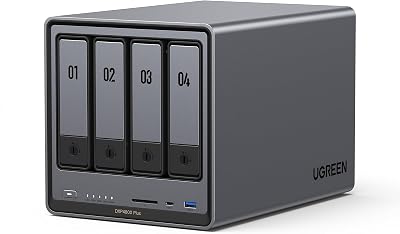 NASync DXP4800 Plus NAS 4 Baies, 8Go DDR5 RAM, Stockage en Réseau