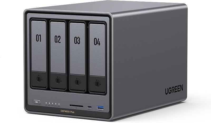 NASync DXP4800 Plus NAS 4 Baies, 8Go DDR5 RAM, Stockage en Réseau