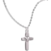 LISA LEONARD DESIGNS Sterling Silver Cross Pendant Necklace Faith Jewelry, Christian Gifts, Dainty Necklaces, Religious Gifts