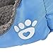 Giho Soft Washable Self-Warming Rectangular Dog Basket Bed with Fleece Lining, Small, Blue