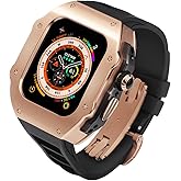 316L Stainless Steel Case with Band for Apple Watch Ultra 3/2/1 49mm, Series 11/10 46mm, Luxury Rugged Military Protective Metal Cover Tactical Heavy Duty Protection Strap