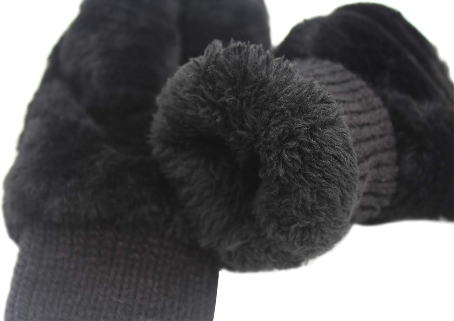RARITYUS Women Fur Flip Cover Mittens Warm Soft Half Fingerless Winter Gloves for Teen Girls Outdoor Sports at  Women’s Clothing store