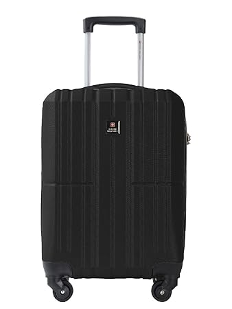 Swiss Military Royalty ABS 45 cms Black Hardsided Cabin Luggage (HTL49)