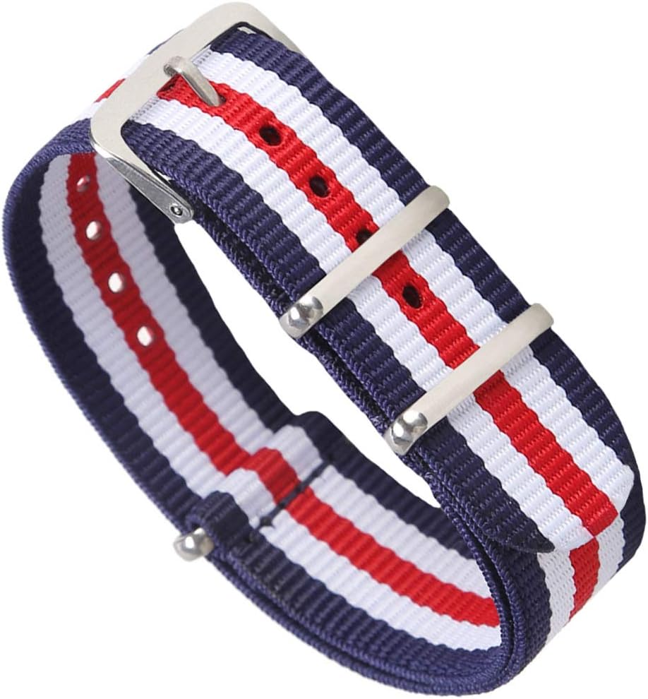 OWNITOW Canvas Fabric Ballistic Watch Bands Nylon Watch Straps - Widths 16mm 18mm 20mm or 22mm 24mm…