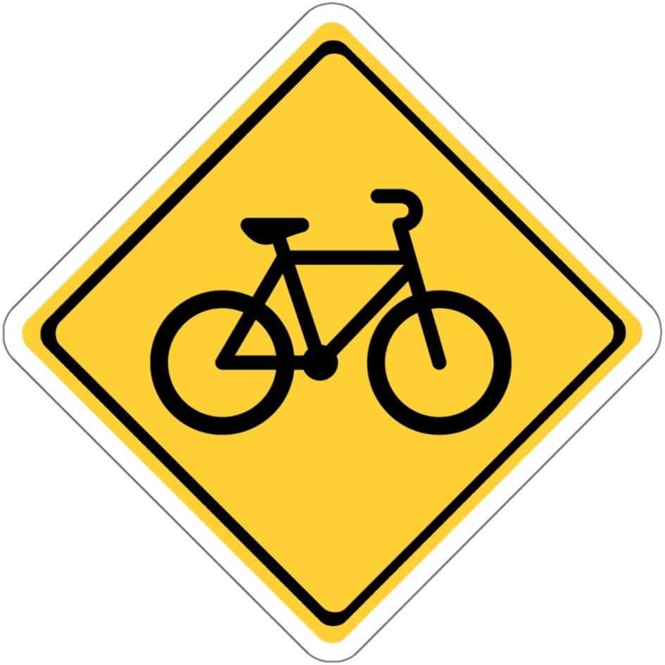 caution sticker for bike
