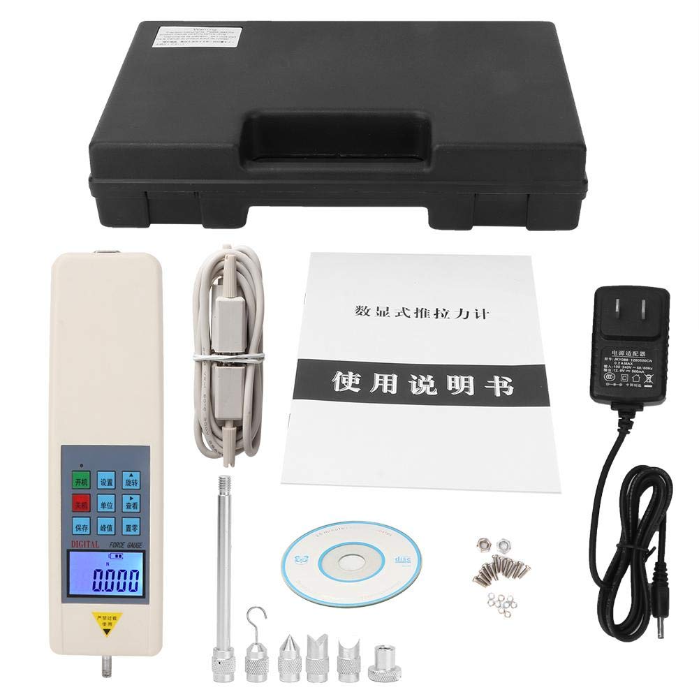Digital Force Gauge 500N 100240V Digital Force Gauge Push and Pull Tester Meter Dynamometer US