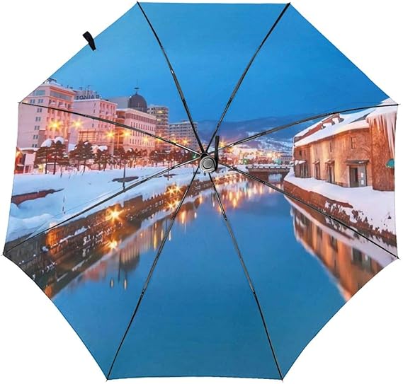 Amazon Co Jp Yong Xinxun 北海道 札幌 雪の景色 風景 雪 和風 冬 超軽量 折りたたみ傘 日傘 自動開閉 晴雨兼用 100 Uvカット 遮光 超耐風撥水 大きい 紫外線遮断 旅行 メンズ レディース可愛い オシャレ 収納ケース付 服 ファッション小物