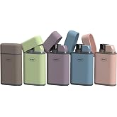 MK Lighter 5-Pack Torch Flame Pocket Lighters, Refillable and Multipurpose, Ideal for Candles, BBQ, Camping, and Everyday Use (Pastel-5PC)