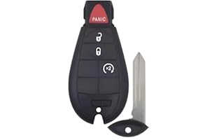 Replacement Key Fob with Remote Engine Start for Dodge Ram 1500 2500 3500 (2009, 2010,2011,2012) - 4-Button Keyless Entry Tru