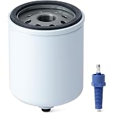 Erchon 35-18458T Marine Fuel Separator Filter Replacement for Mercury for Mariner V-6 EFI DFI outboard engines 1996-2025, Replace 18458Q4 184585 18458Q 35-18458 5 35-18458Q4 w/Water Warning Sensor