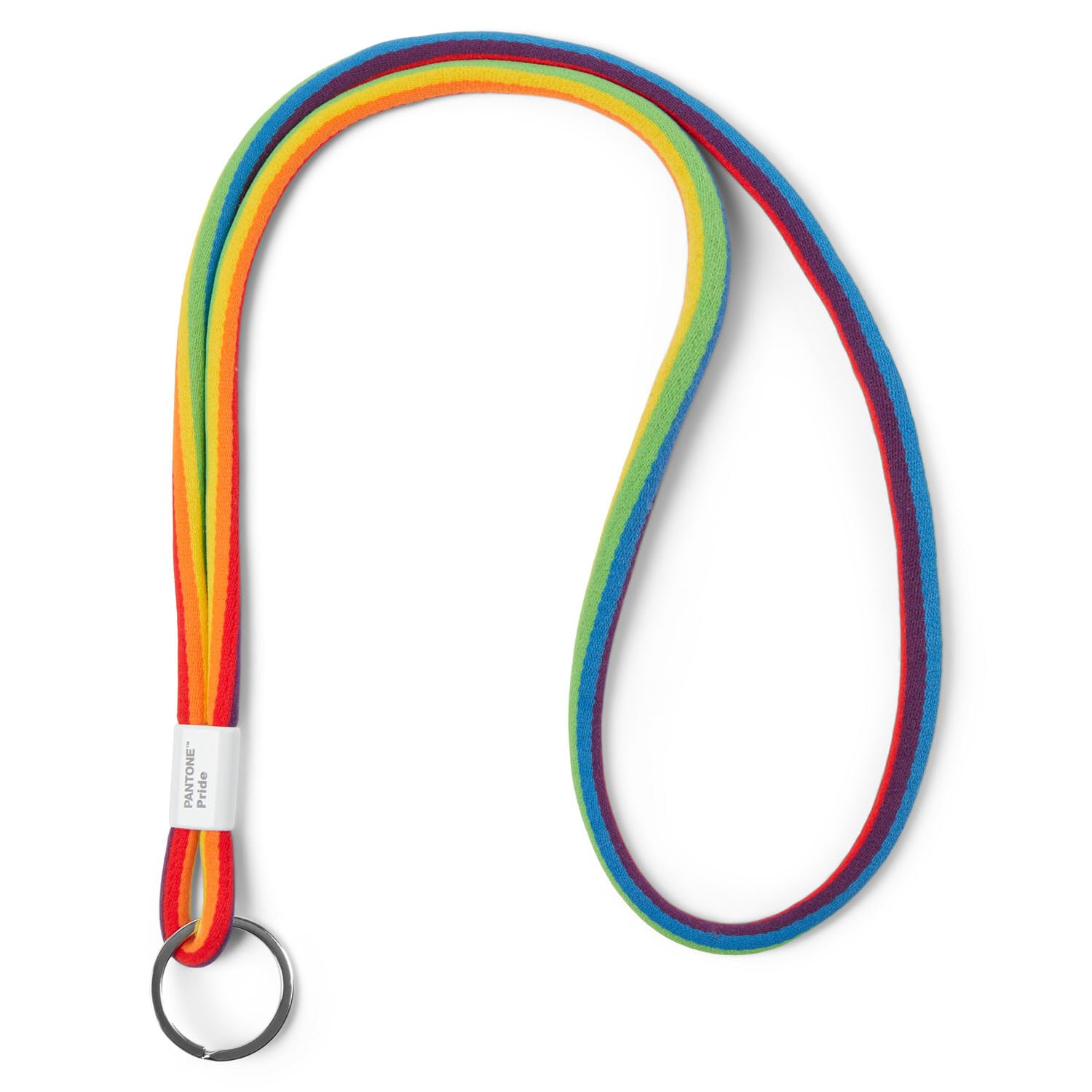 Copenhagen Design Pantone Designer Lanyard Key Chain Long, Key Chain for Hanging, Robust and Colourful, Pride Colours, Nylon, Long, 18618